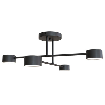 Halo 4 Light Semi Flush Black