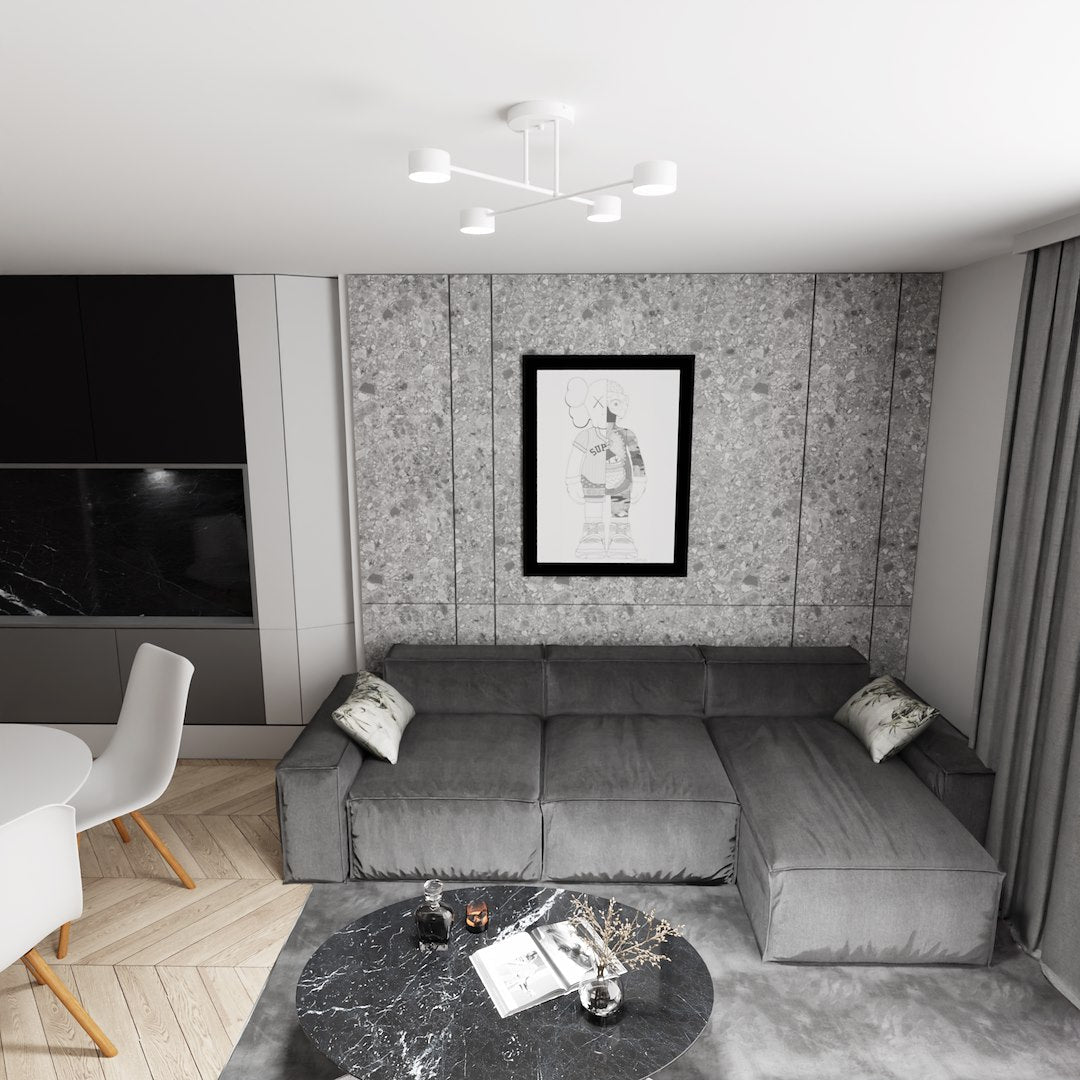 Halo 4 Light Semi Flush White