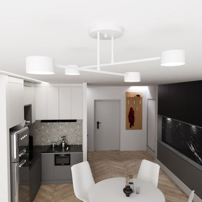 Halo 4 Light Semi Flush White