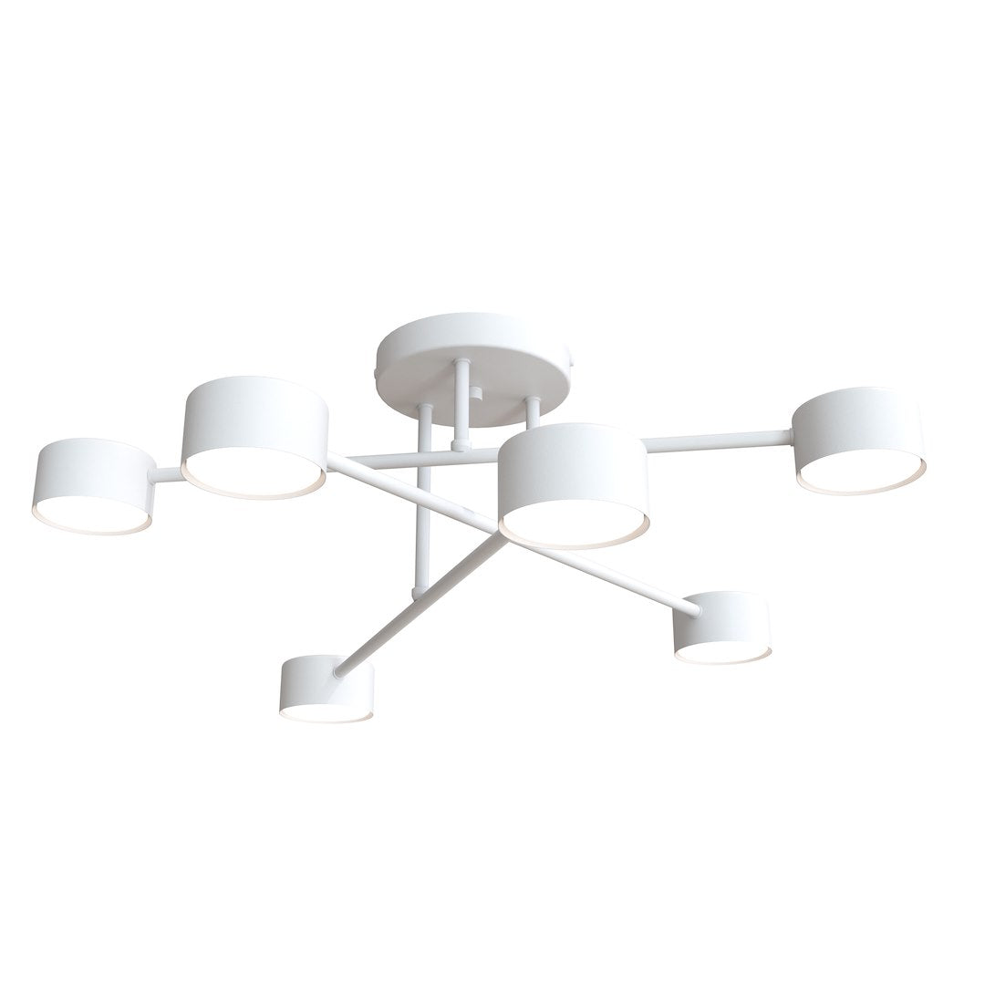 Halo 6 Light Semi Flush White