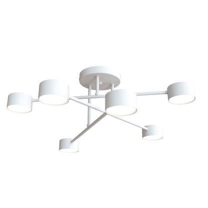 Halo 6 Light Semi Flush White