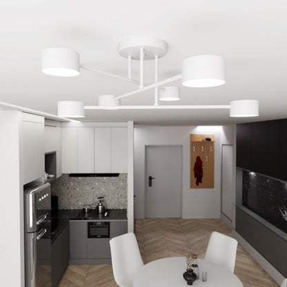 Halo 6 Light Semi Flush White
