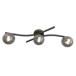 Opus 3 Light Semi Flush Black & Graphite