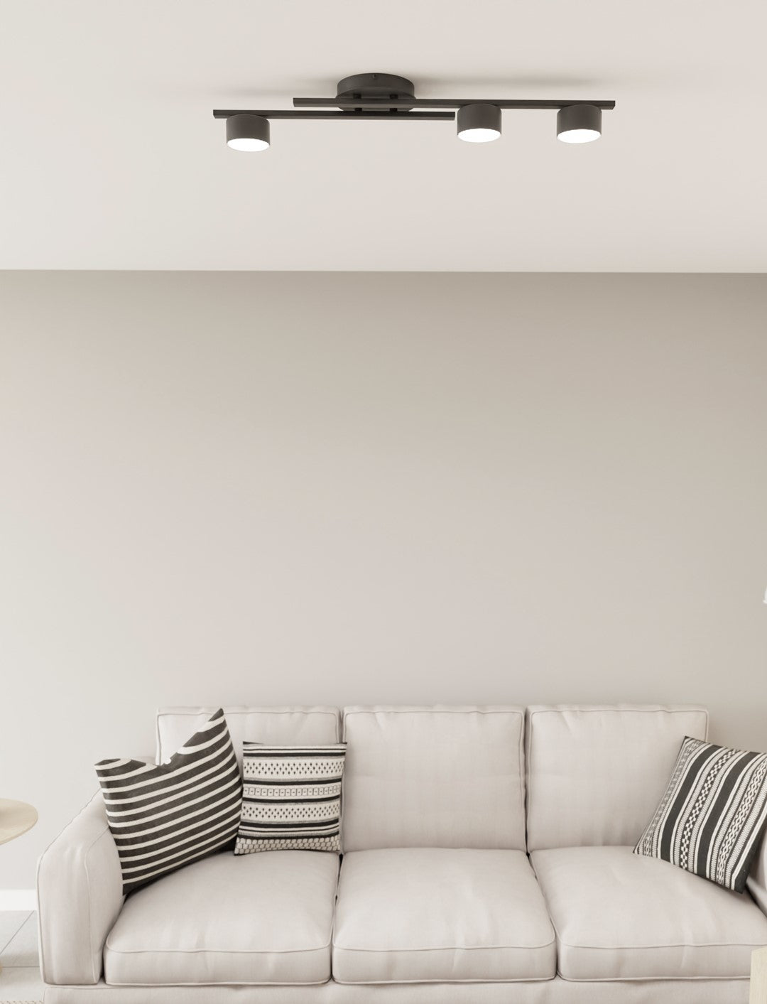 Fragment 3 Light Semi Flush Black