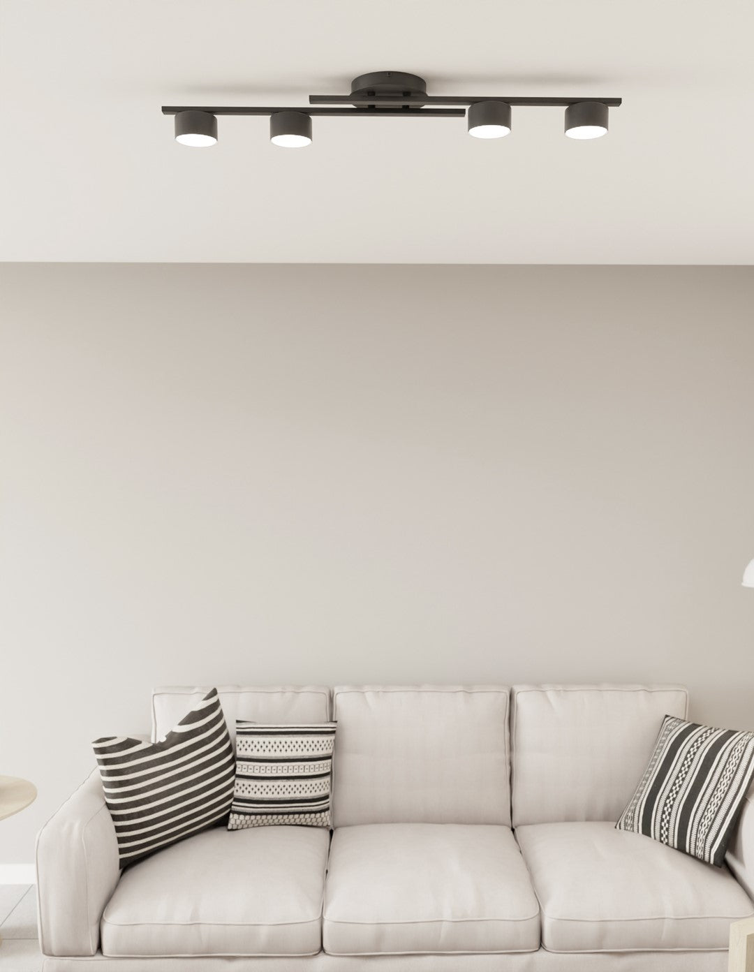 Fragment 4 Light Semi Flush Black