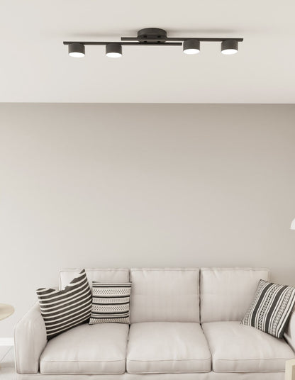 Fragment 4 Light Semi Flush Black