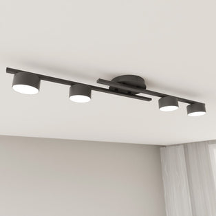 Fragment 4 Light Semi Flush Black