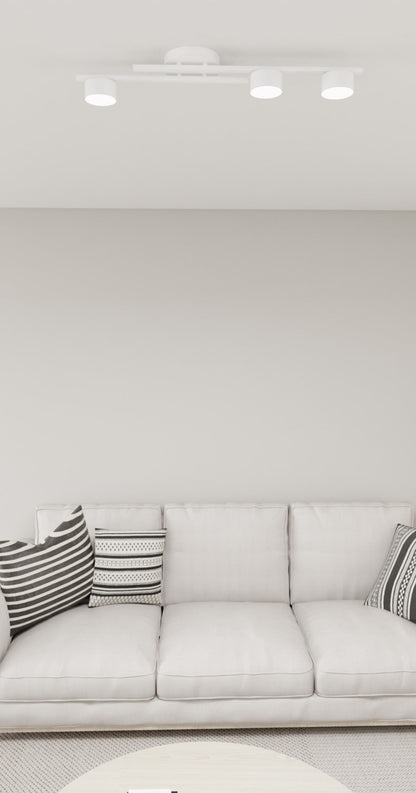 Fragment 3 Light Semi Flush White