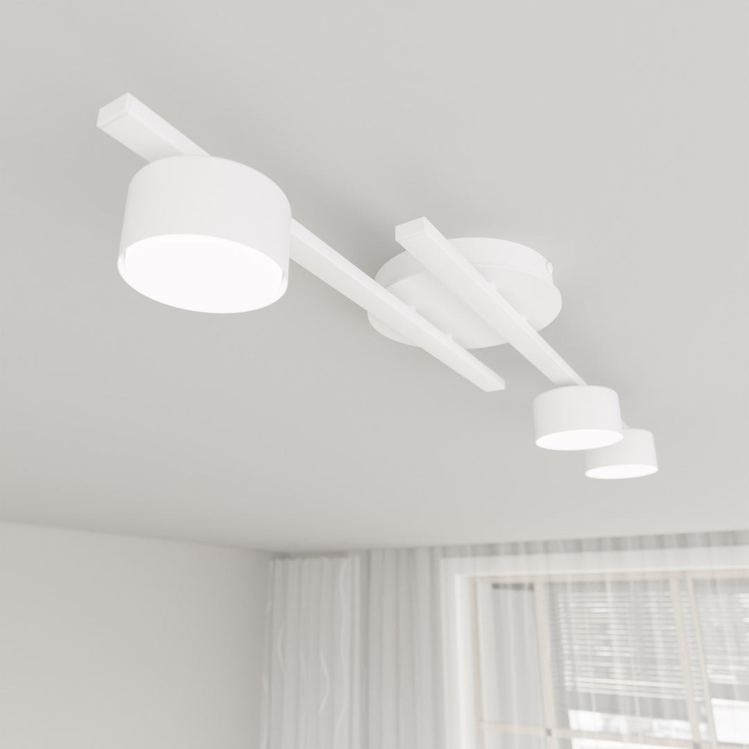 Fragment 3 Light Semi Flush White