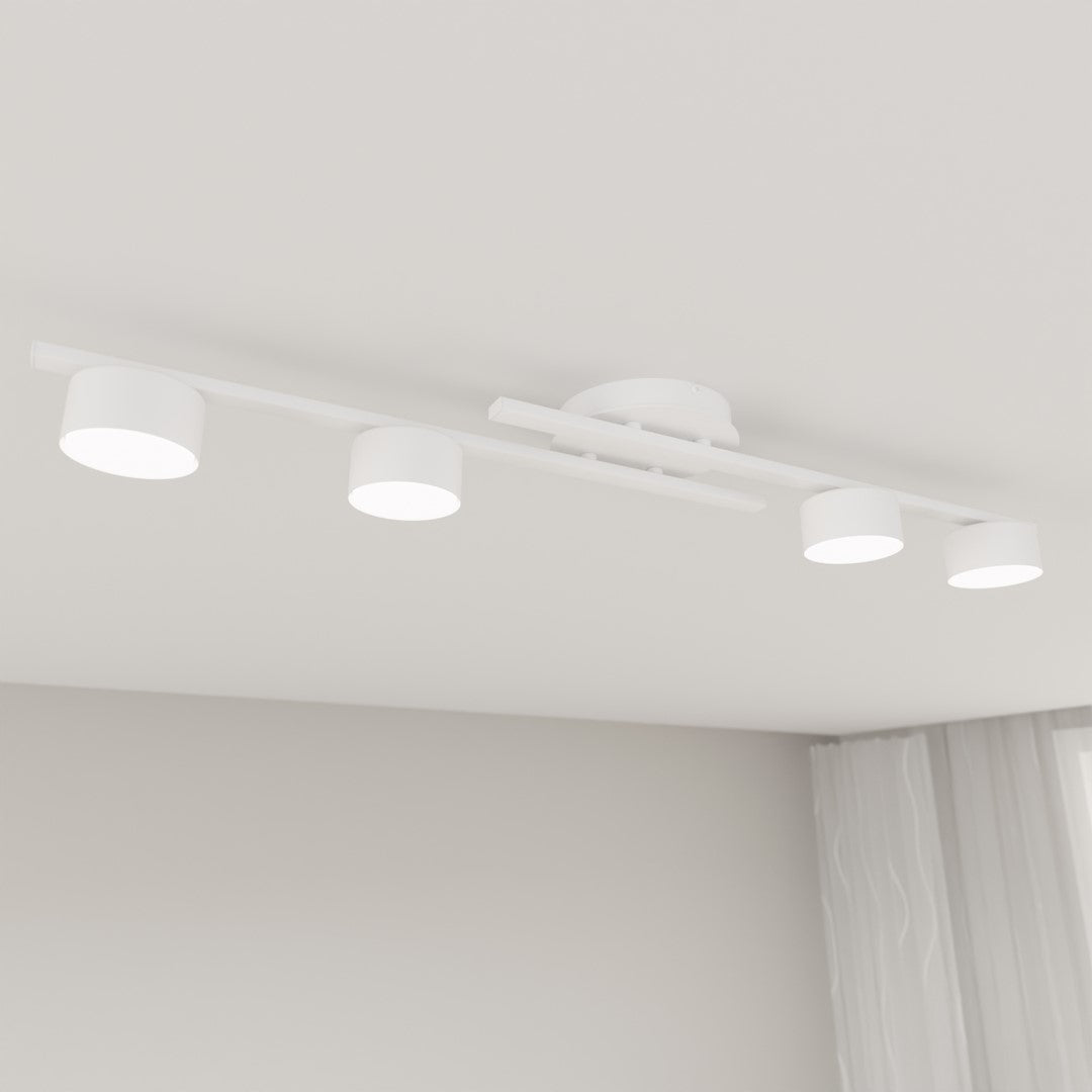 Fragment 4 Light Semi Flush White