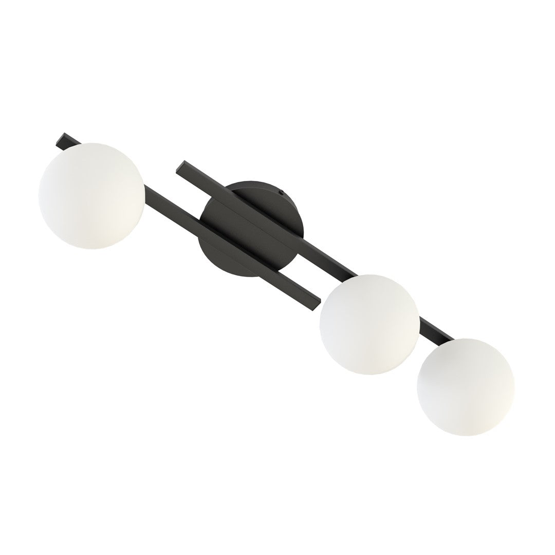 Kairo 3 Light Semi Flush Black & White