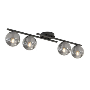 Kairo 4 Light Semi Flush Black & Graphite
