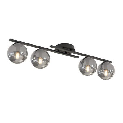 Kairo 4 Light Semi Flush Black & Graphite
