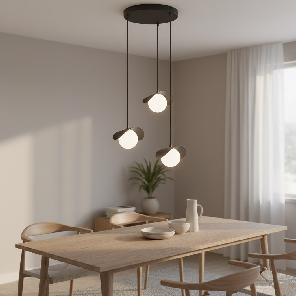 Ritual 3 Light Pendant Black & White