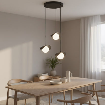 Ritual 3 Light Pendant Black & White