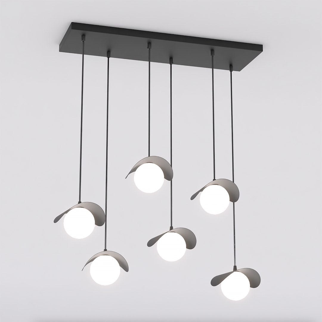 Ritual 6 Light Pendant Black & White