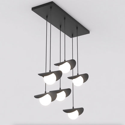 Ritual 6 Light Pendant Black & White