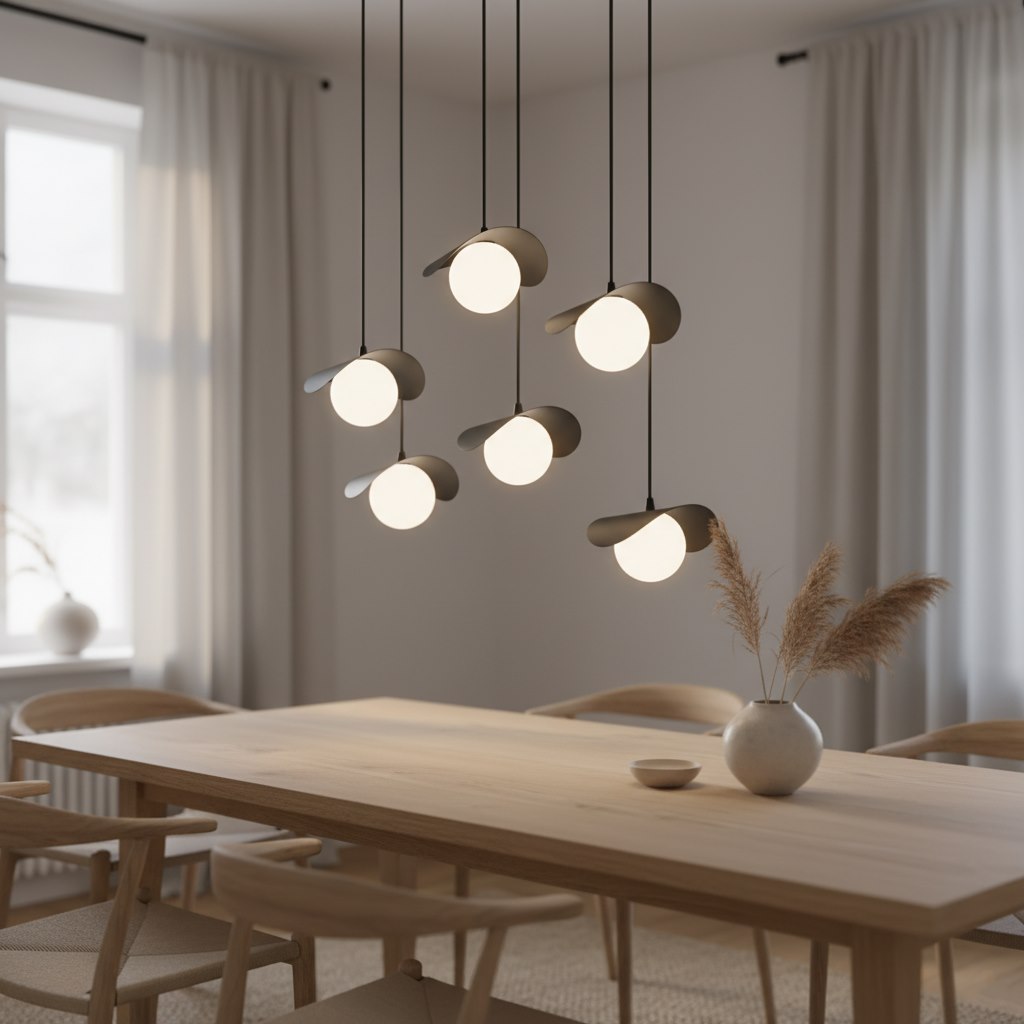 Ritual 6 Light Pendant Black & White
