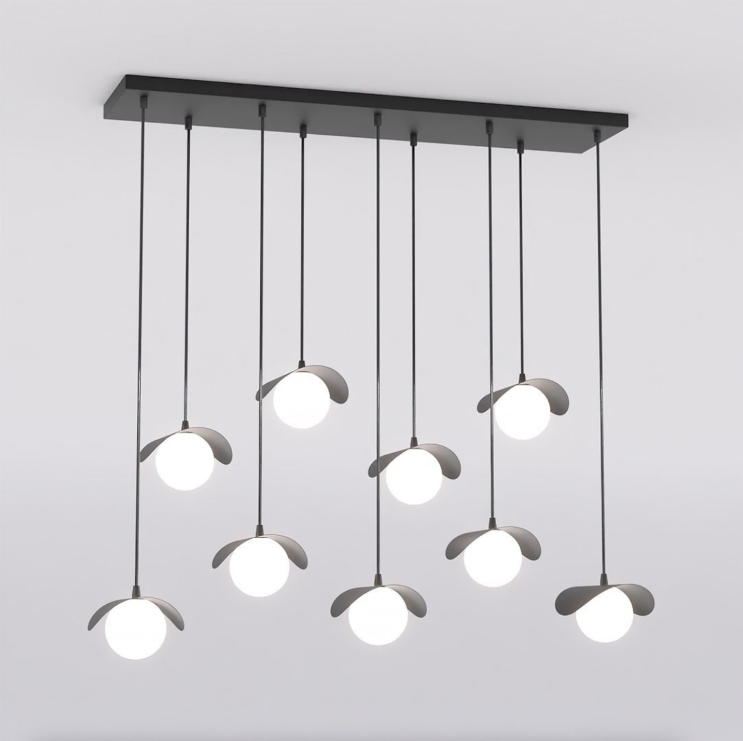 Ritual 9 Light Pendant Black & White