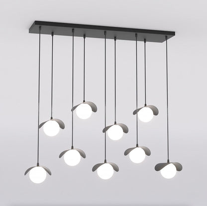 Ritual 9 Light Pendant Black & White