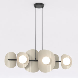 Elementi 6 Light Pendant Mocha & White