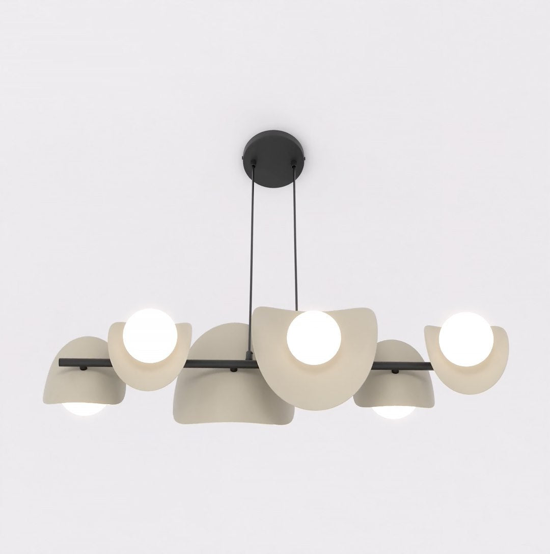 Elementi 6 Light Pendant Mocha & White