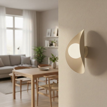 Fiero Wall Light Mocha & White