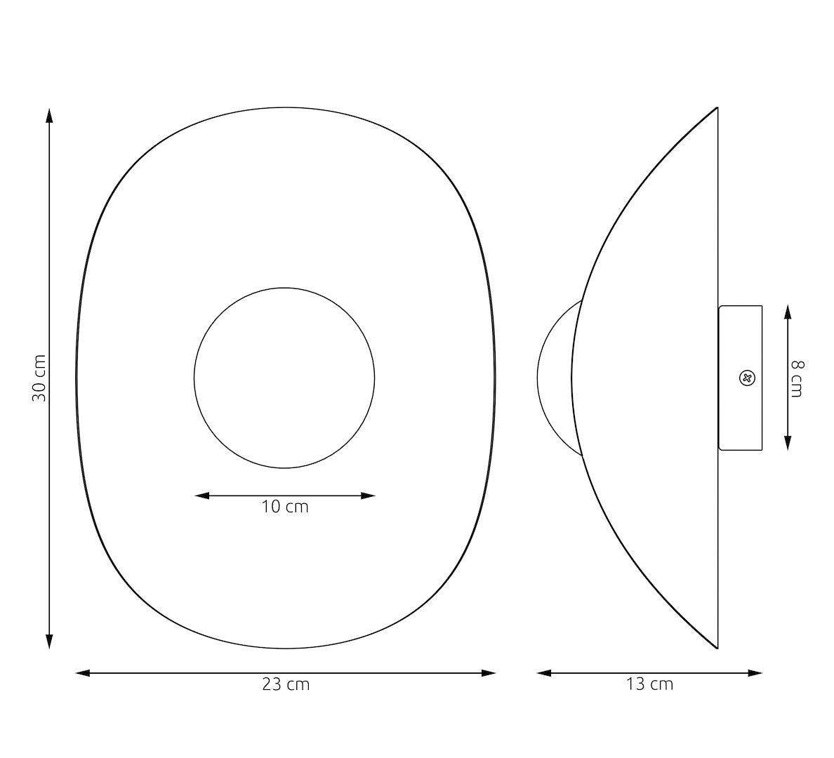 Fiero Wall Light Mocha & White