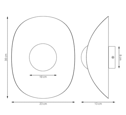 Fiero Wall Light Mocha & White