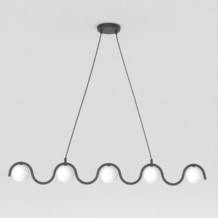 Sinus 5 Light Pendant Black & White