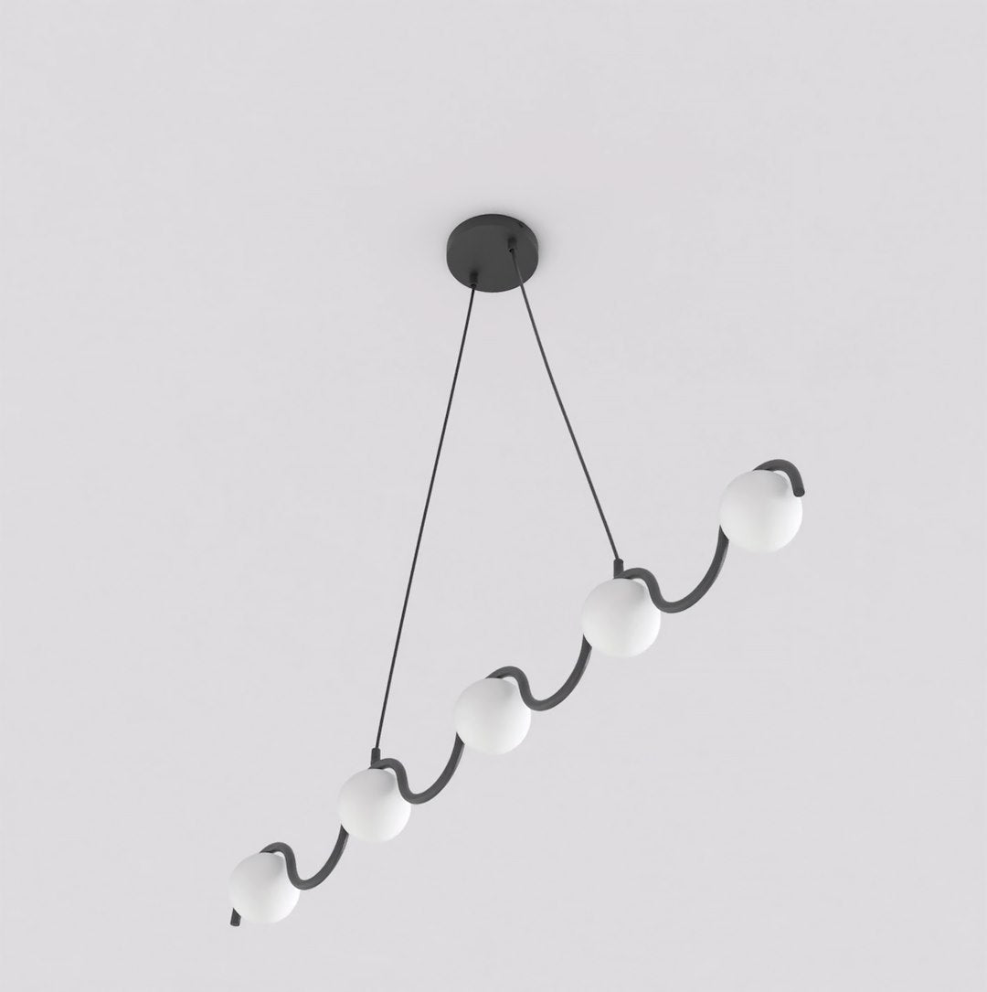 Sinus 5 Light Pendant Black & White
