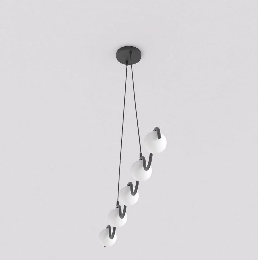 Sinus 5 Light Pendant Black & White