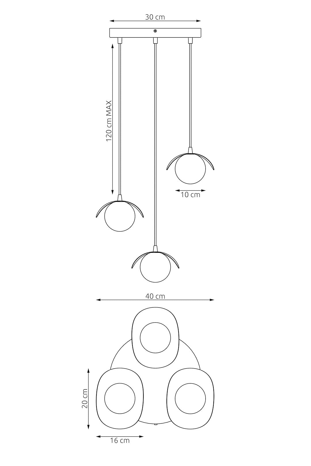 Ritual 3 Light Pendant White
