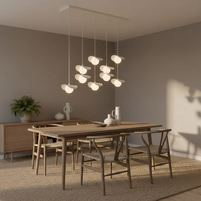 Ritual 9 Light Pendant White