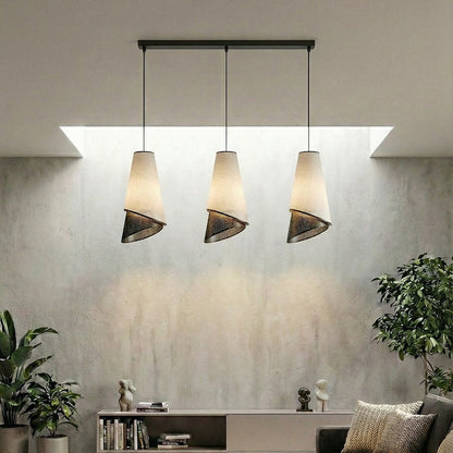 Moda 3 Light Pendant Black & Grey