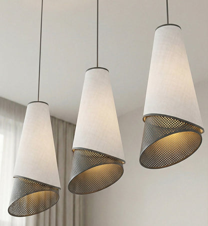 Moda 3 Light Pendant Black & Grey