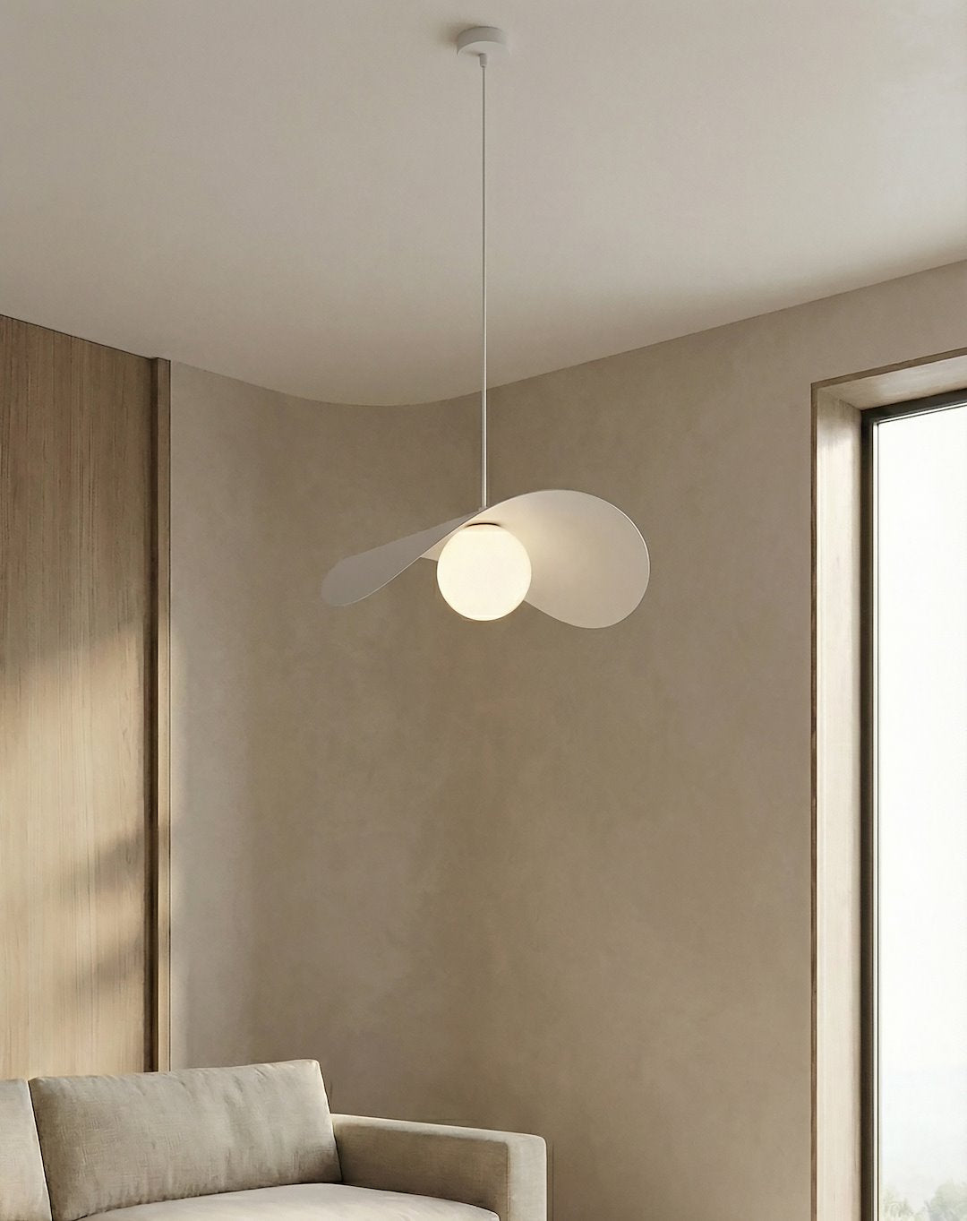 Ritual Large Pendant White