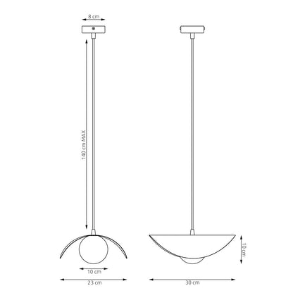 Ritual Medium Pendant Beige