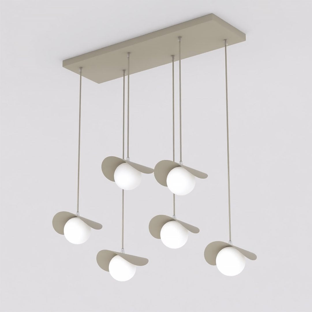Ritual 6 Light Linear Pendant Beige