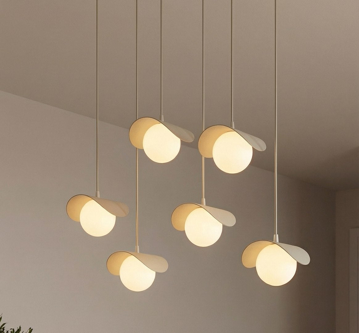 Ritual 6 Light Linear Pendant Beige