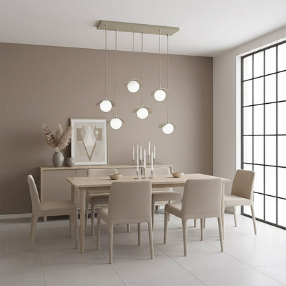 Ritual 6 Light Linear Pendant Beige
