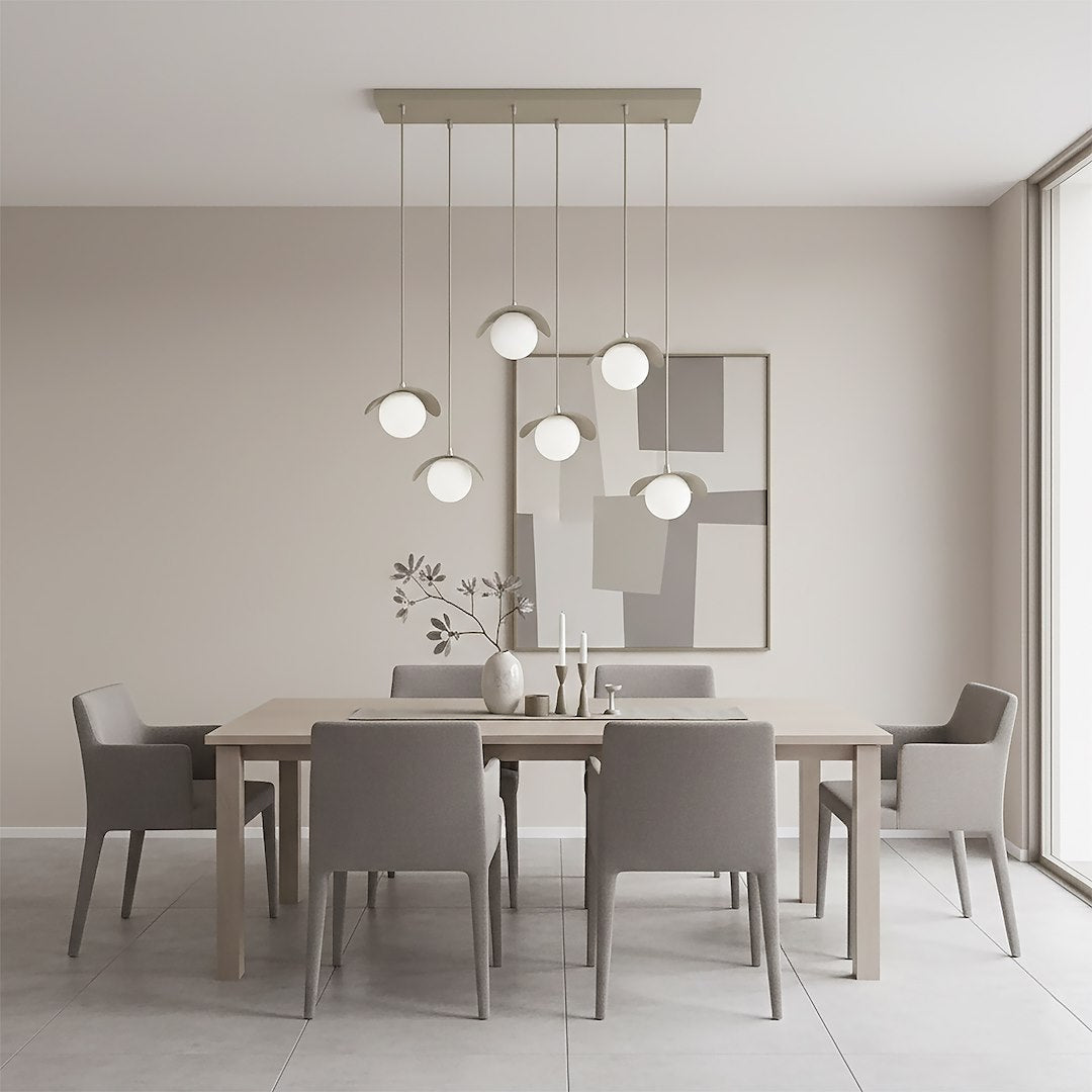 Ritual 6 Light Linear Pendant Beige
