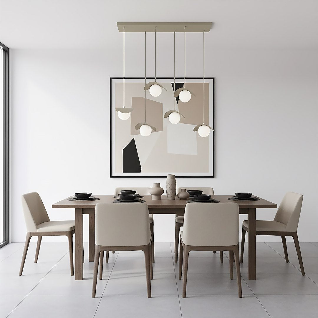 Ritual 6 Light Linear Pendant Beige