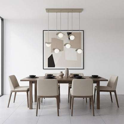 Ritual 6 Light Linear Pendant Beige