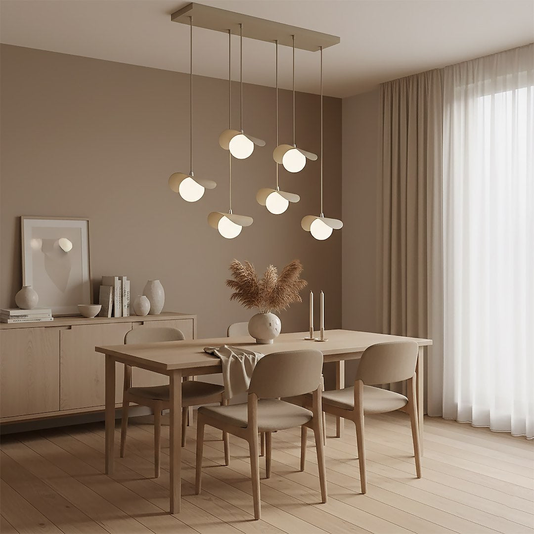 Ritual 6 Light Linear Pendant Beige