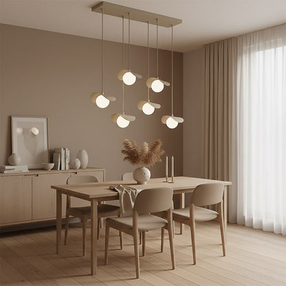 Ritual 6 Light Linear Pendant Beige