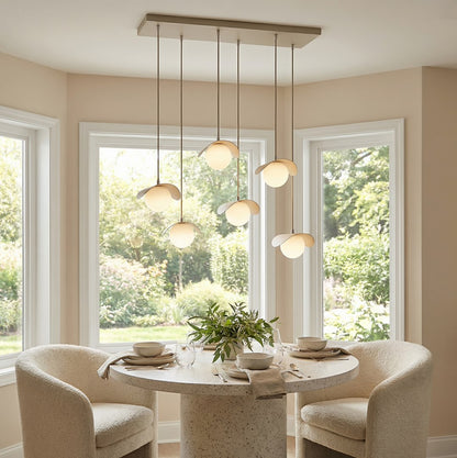 Ritual 6 Light Linear Pendant Beige