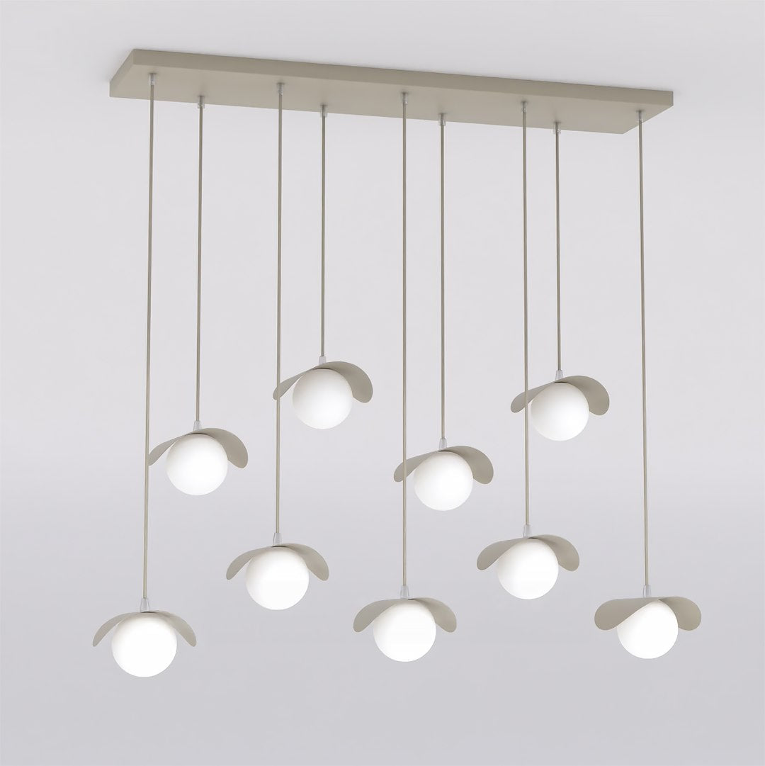 Ritual 9 Light Linear Pendant Beige