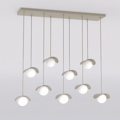 Ritual 9 Light Linear Pendant Beige