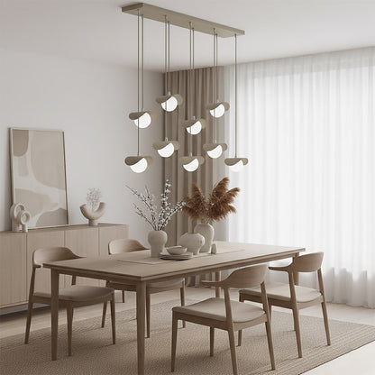 Ritual 9 Light Linear Pendant Beige